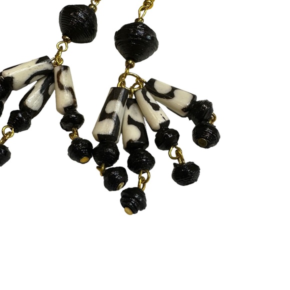 Ajuna Earrings Womens Handmade Handmade Dangle Tiered Uganda - Picture 4 of 6